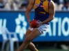 MELBOURNE, AUSTRALIA - JULY 17: Tom Barrass of the Eagles in action during the 2016 AFL Round 17 match between the Carlton Blues and the West Coast Eagles at the Melbourne Cricket Ground on July 17, 2016 in Melbourne, Australia. (Photo by Michael Willson/AFL Media)